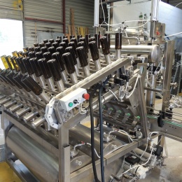 Automatic filling line - production of beer, wine, cider, lemonade and other beverages