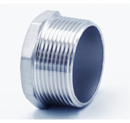 Stainless steel end cap, male thread, type 330