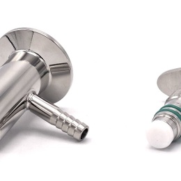 Stainless steel sampling valve, clamp connection DN25