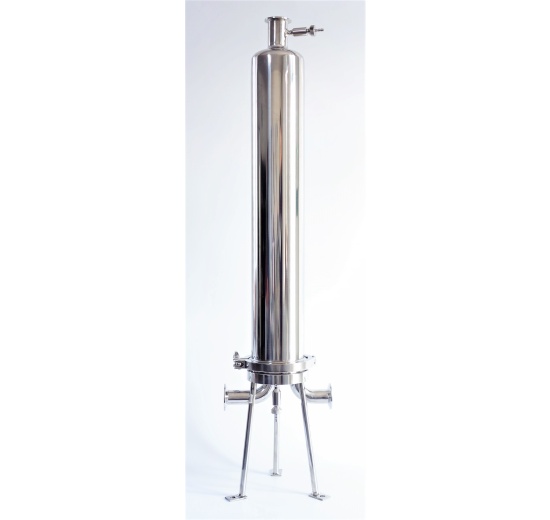 Stainless steel micro-candle filter housing 10"