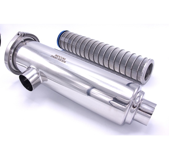 Tubular filter, inlet/outlet connection DN50 welded