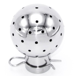 Fixed Cleaning Ball, on Split Pin, Ball Diameter 53 mm, stainless steel, use in Use in brewing, winemaking, cider, kombucha, kefir, lemonade and other drinks production