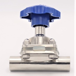 Diaphragm valve, welded S-S, Silikone DN20