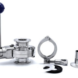 Clamp Hose Adapter Short Tri-CLAMP connection DIN 32676 beverage industry food production