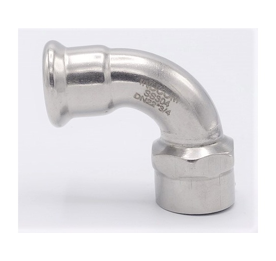Elbow 90°, Press Fittings, F/internal thread 22 mm_3/4"
