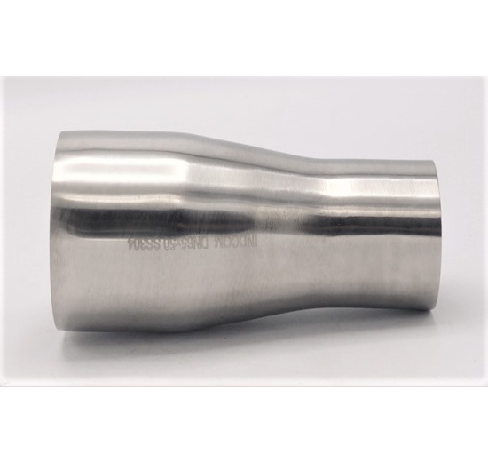 Concentric reducer, welding S-S, long DN 65/50, stainless steel components