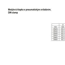 Pneumatically operated butterfly valves, threaded (G-G)