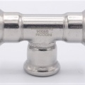 T Piece, Press Fittings, F/F/F 22 mm, stainless steel