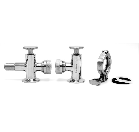 Level Indicator with Sampling Valve, Clamp DN25