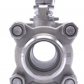 Ball valve with full bore, thread  1",1 1/4",1 1/2",2",2 1/2",3", stainless steel 1.4301 (AISI 304).