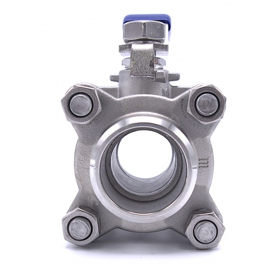 Ball valve with full bore, thread  1",1 1/4",1 1/2",2",2 1/2",3", stainless steel 1.4301 (AISI 304).