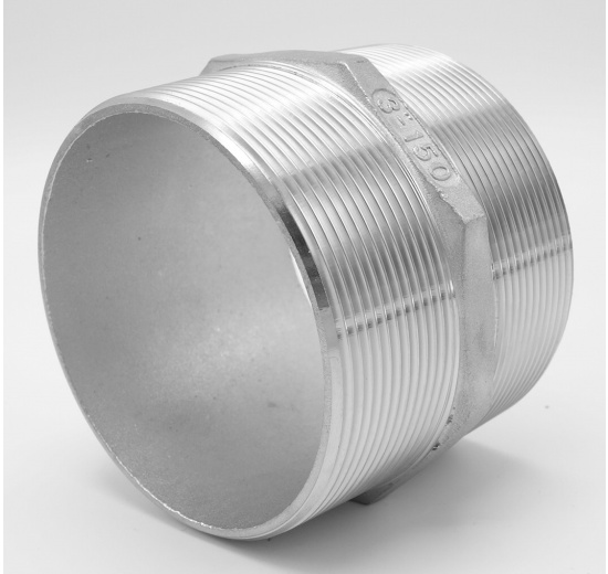 Barrel Nipple With Hexagon / type 340, 3" material stainless steel