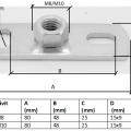 Base Plate With Nut Galvanized