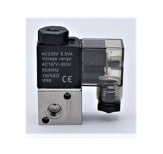 Pilot Solenoid Valve 3/2, G 1/8", AC230V