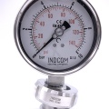 Stainless steel manometer with a sanitary diaphragm DIN 11851, dial 100 mm | nut DN25