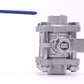 Stainless steel ball valve with full bore, three pieced, welded | DN20 (27x4mm)