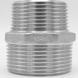 Threaded Reducer Hex M/M / Nipple Reduced / Type 341, 6/4"x5/4", stainless steel