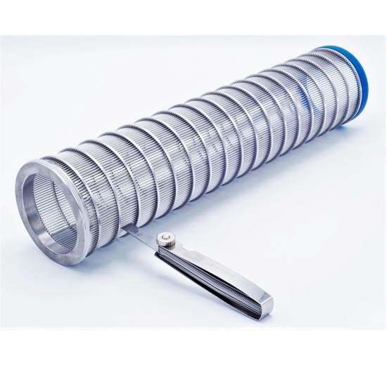 Filtration slotted sieve 0,8 mm for wort filter DN65