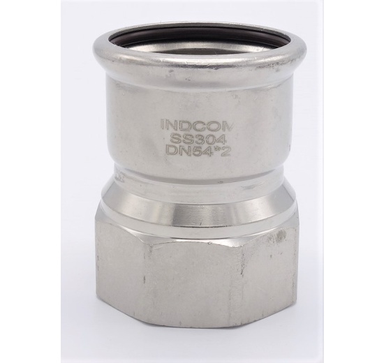 Pressing Reducer Stainless Steel / internal thread (threaded adapter) 54 mm_2"