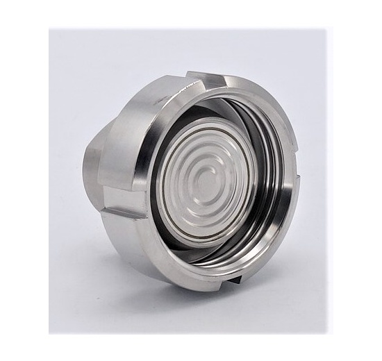 Stainless steel manometer with separating membrane DIN 11851, dial 100 mm | nut DN25