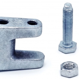 Beam clamp, part of the assembly system