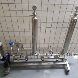 Beer Microfiltration Device Unit for food and beverage industry (filtration of wine, beer, liqueurs, apple cider, juice, lemonades)