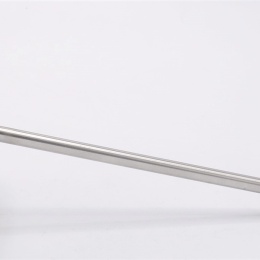 All-stainless steel bimetal thermometer with immersion shaft in well