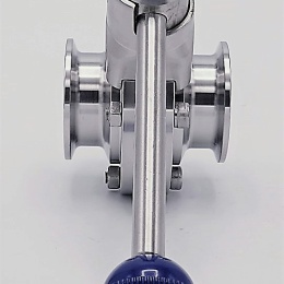 Stainless steel butterfly valves, CLAMP type C-C DN25