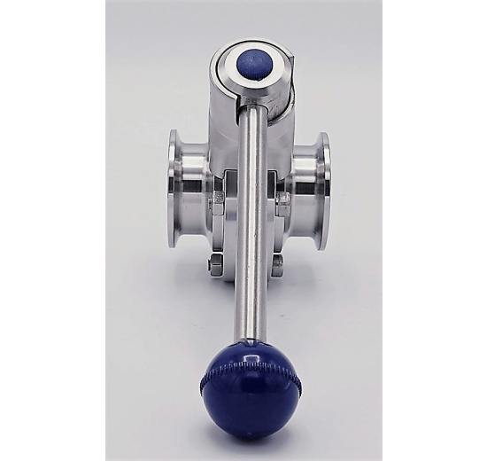 Stainless steel butterfly valves, CLAMP type C-C DN25