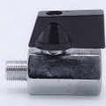 Brass ball valve MINI with reduced flow, one-piece, threaded 1/8”