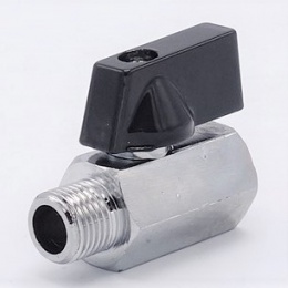 Brass ball valve MINI with reduced flow, one-piece, threaded