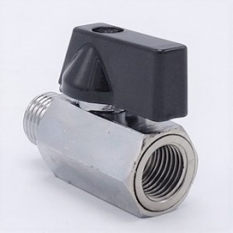 Brass ball valve MINI with reduced flow, one-piece, threaded
