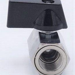 Brass ball valve MINI with reduced flow, one-piece, threaded