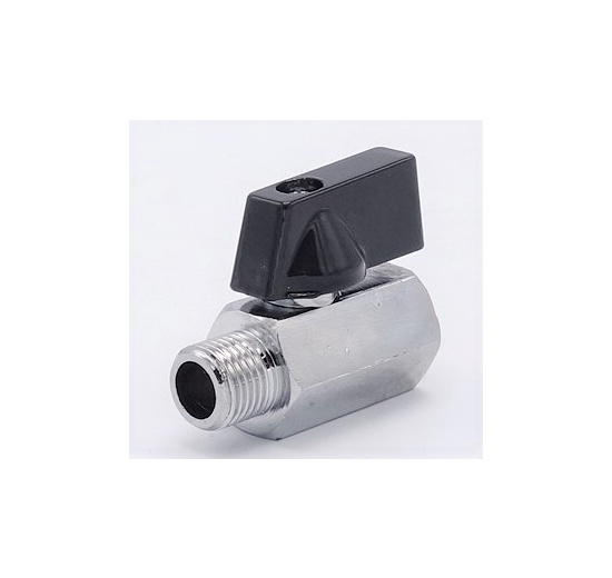 Brass ball valve MINI with reduced flow, one-piece, threaded