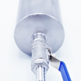 Bubbler airlock, stainless steel for beverage production