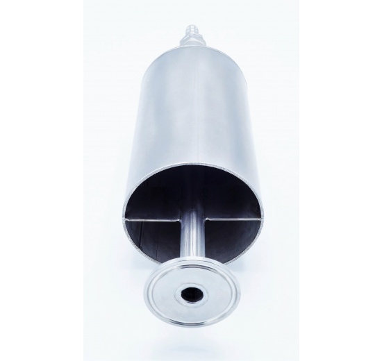 Bubbler airlock, stainless steel for beverage production