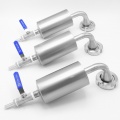 Bubbler airlock, stainless steel