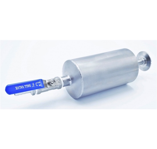 Bubbler airlock, stainless steel