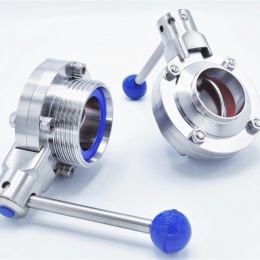 butterfly valve DN50 type threaded / welded