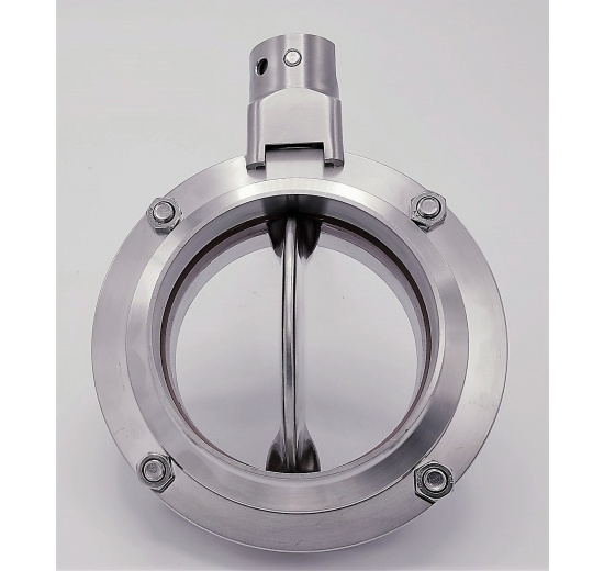 Butterfly Valve stainless steel, Welded, type S-S DN100