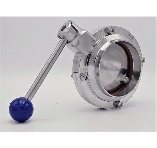 Butterfly Valve, Welded, type S-S DN100 stainless steel