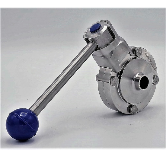 butterfly valve welded type S-S stainless steel DN15