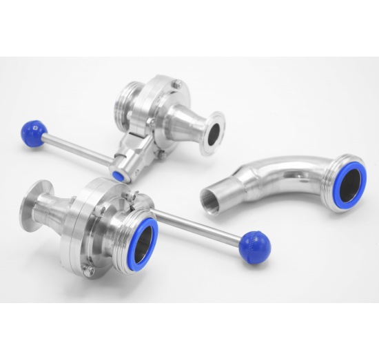 Butterfly valves SMS 38_CLAMP DN25