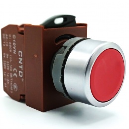 Button non-translucent - red, 1x NO contact