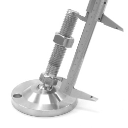 Stainless steel legs, height adjustable, with joint| D100 M20 100 mm