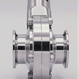 Stainless steel butterfly valves, CLAMP type C-C DN40 (collar 50.5mm)