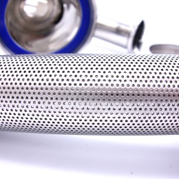 Detail of internal stainless steel sieve in Y-filter