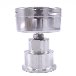 Stainless Steel Pressure Gauge 63 mm (back connection) with Separating Diaphragm-CLAMP| 0-10 bar, (clamp-50,5mm)