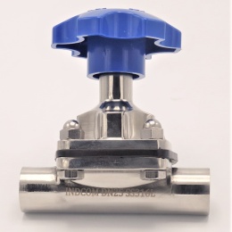 Diaphragm valve, welded S-S, EPDM DN25