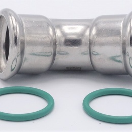 Elbow 45° (arch), Press Fittings, F/F 28 mm